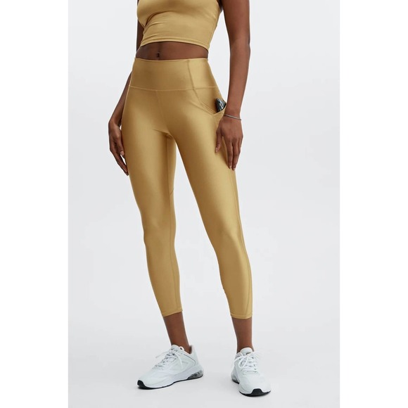 Fabletics Pants - New Fabletics Oasis Shine High Waisted Pocket 7/8 Legging size XXL